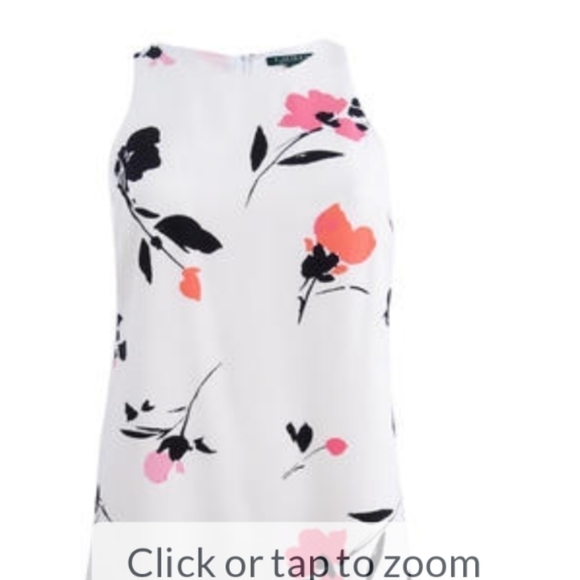 LAUREN Ralph Lauren Shift Dress Scoop Neck Sz 12 - Picture 12 of 12